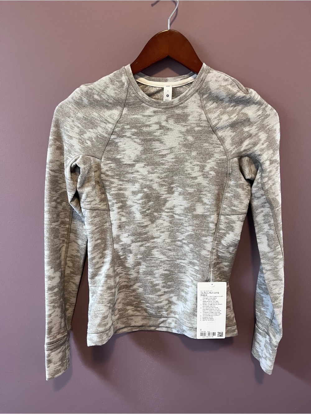 Lululemon Heathered Light Gray Pullover
